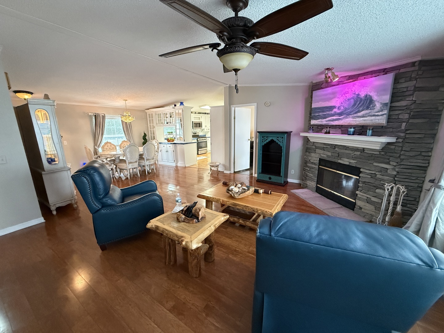 69 Petunia Circle Matteson, IL 60443 - Photo 20 of 25 a living room with furniture flat screen tv and a fireplace