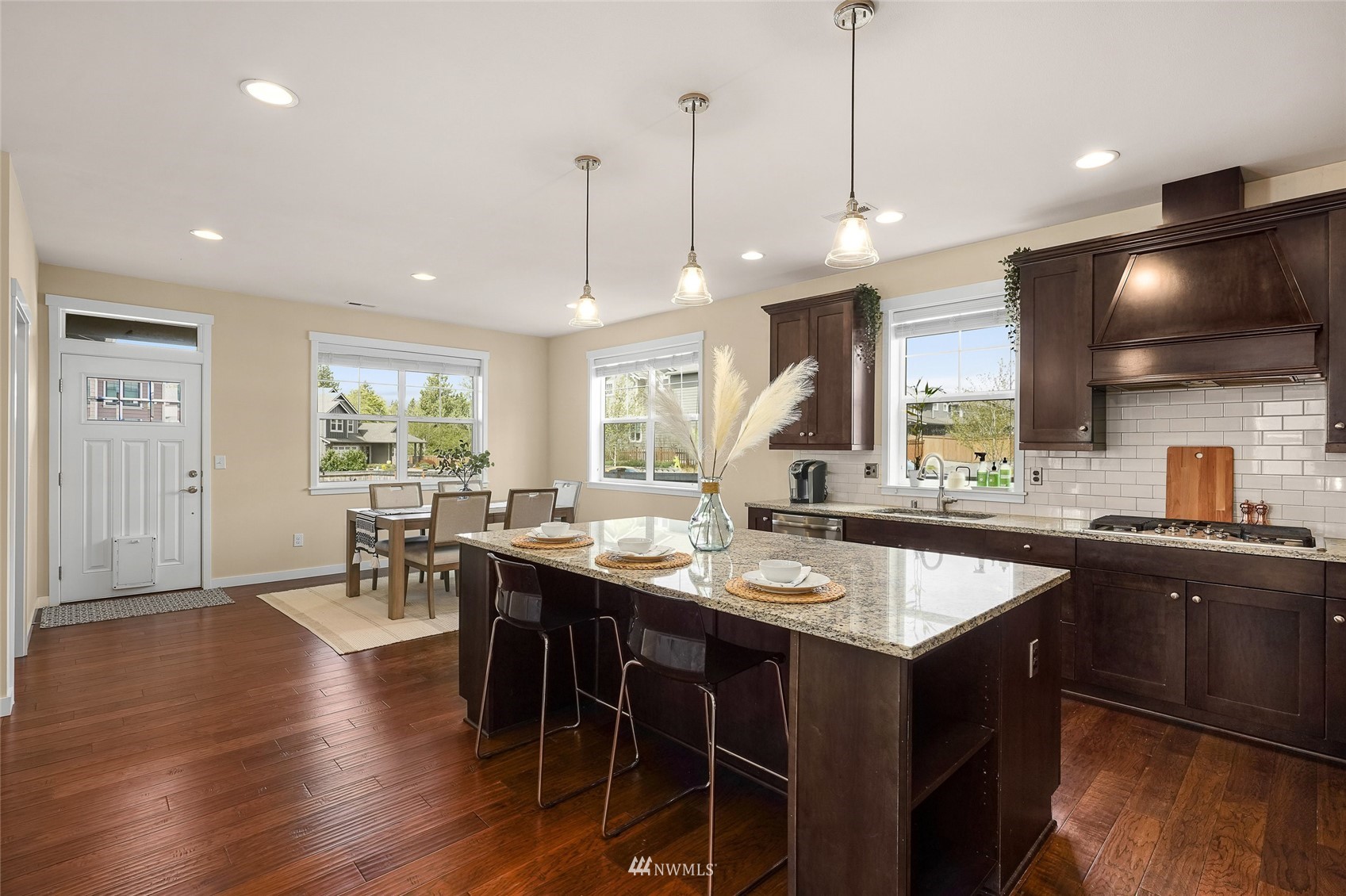 532 Ludwig Road Snohomish, WA 98290 - Photo 12 of 40 a kitchen with lots of counter space a sink appliances and dining table