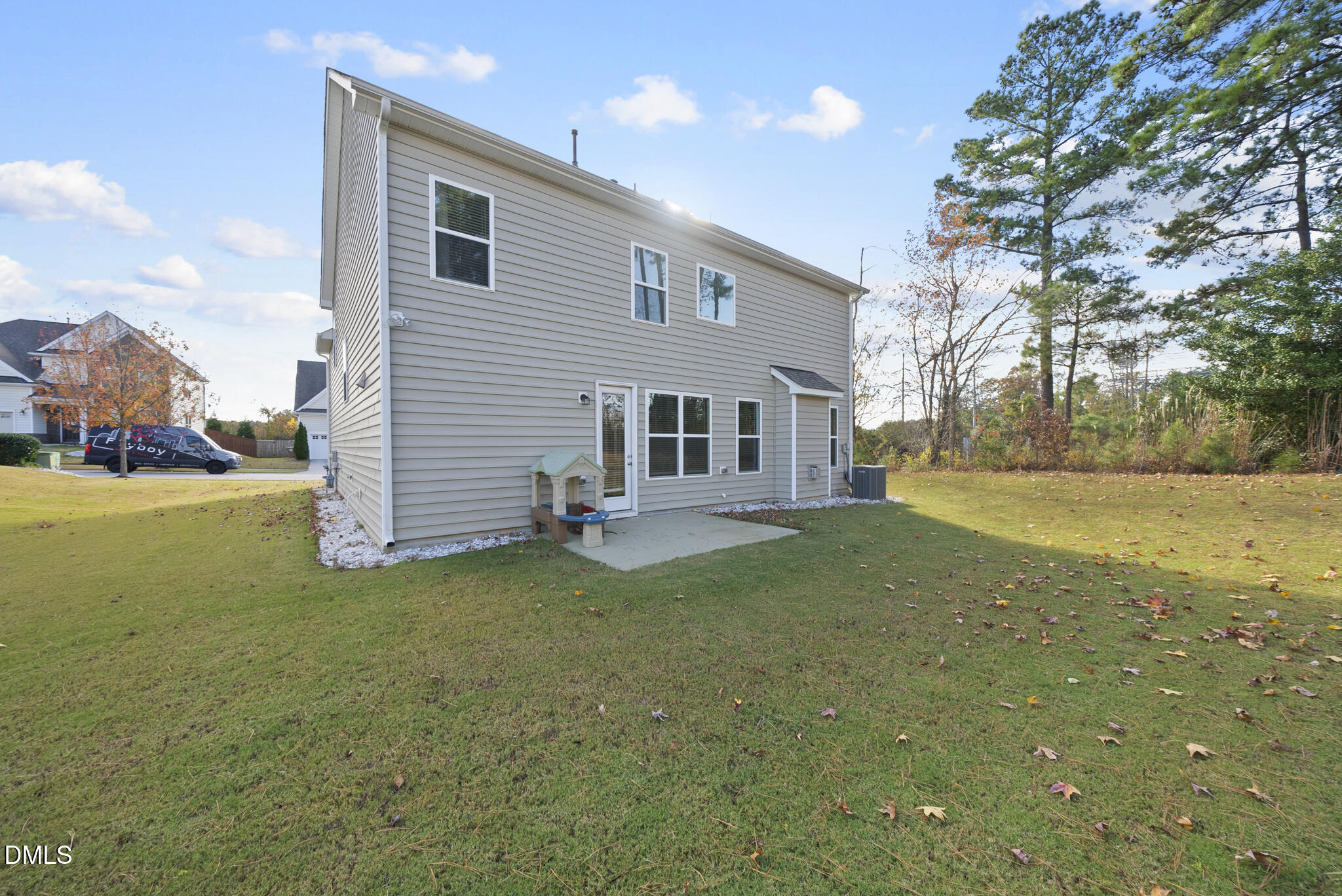 672 Millers Mark Avenue Wake Forest, NC 27587 - Photo 39 of 41 a view of a house with backyard and trees