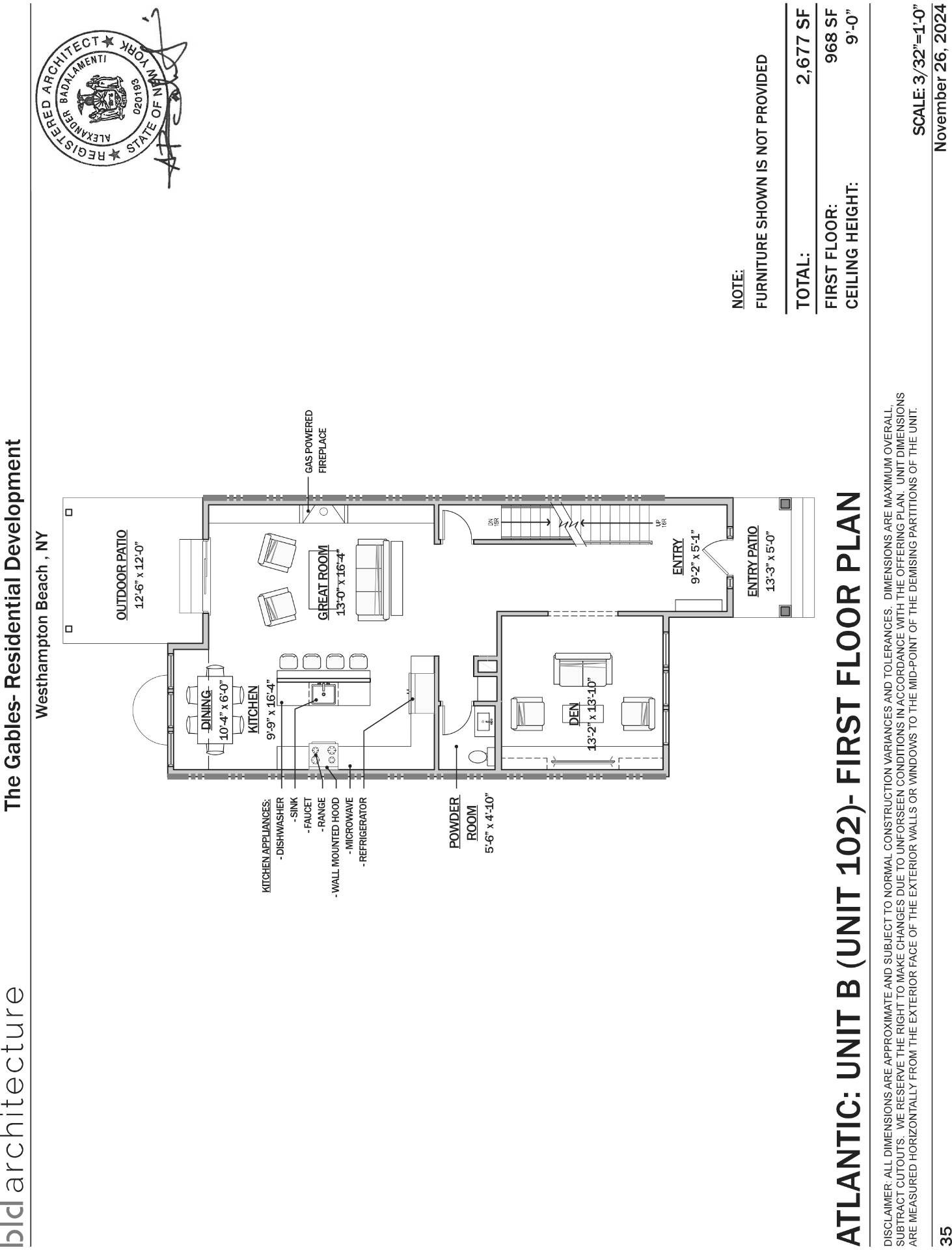 12 Depot Road, Unit 102 Westhampton Beach, NY 11978 - Photo 11 of 17 a picture of a floor plan