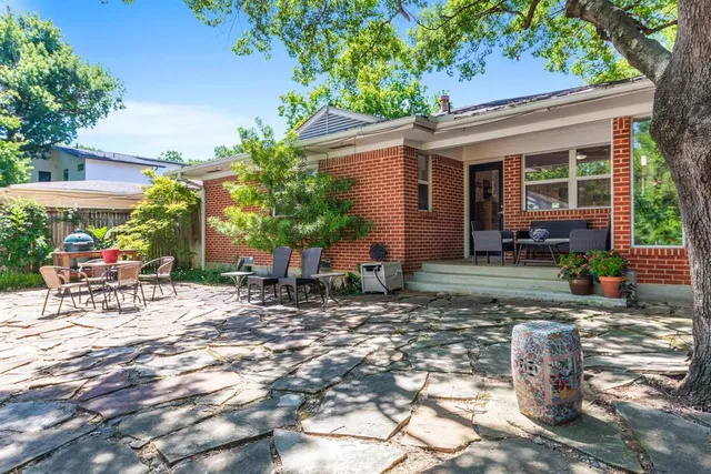 a view of a house with a patio