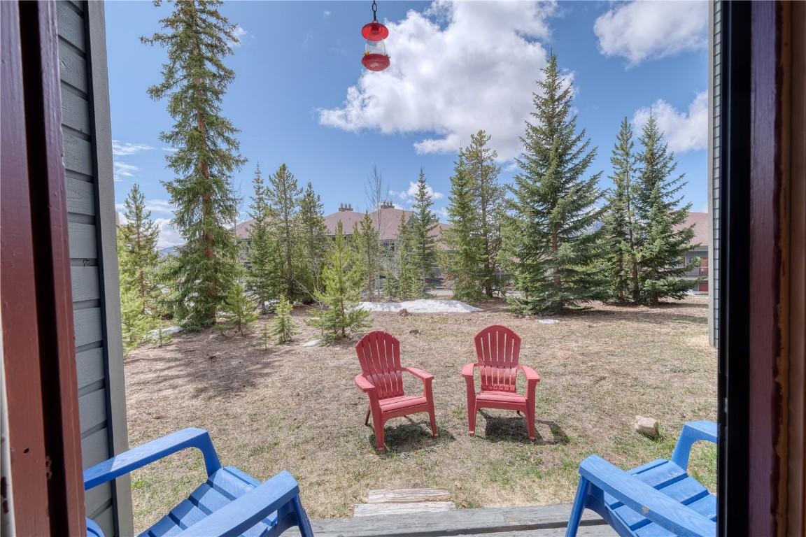 94300 Ryan Gulch Road, Unit 94302 Silverthorne, CO 80498 - Photo 23 of 33 a outdoor view with sitting space