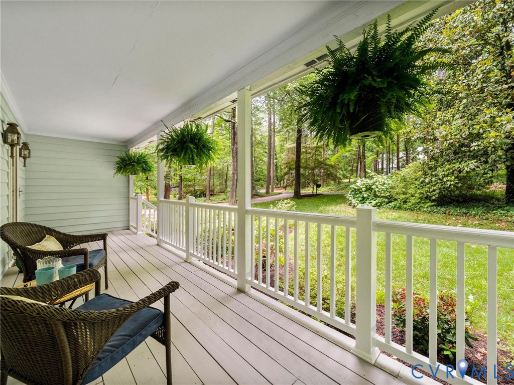 4013 Timber Ridge Road Midlothian, VA 23112 - Photo 8 of 71 Secluded front porch for lazy Summer afternoons!