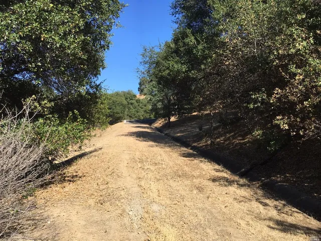 a view of a yard covered with snow in outdoor space