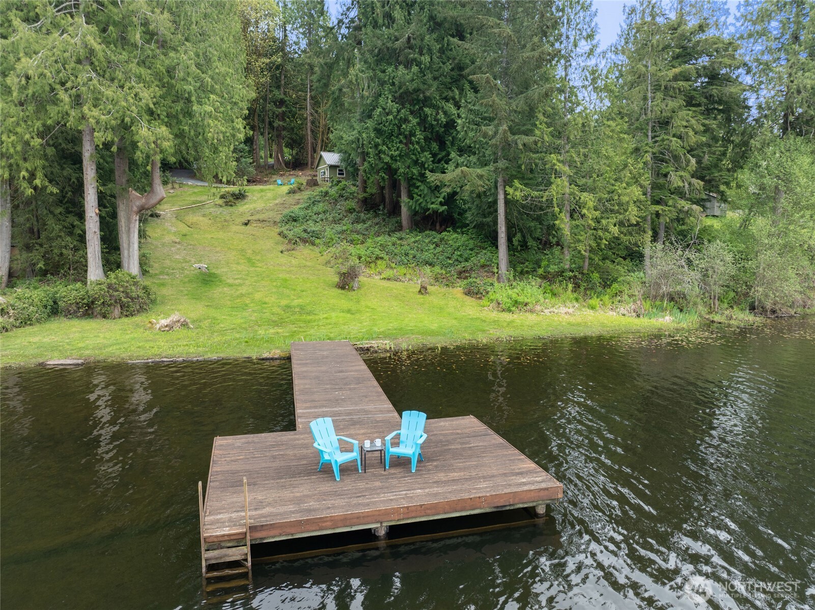 1028 South Lake Roesiger Road Snohomish, WA 98290 - Photo 6 of 38 a view of a lake with roof deck