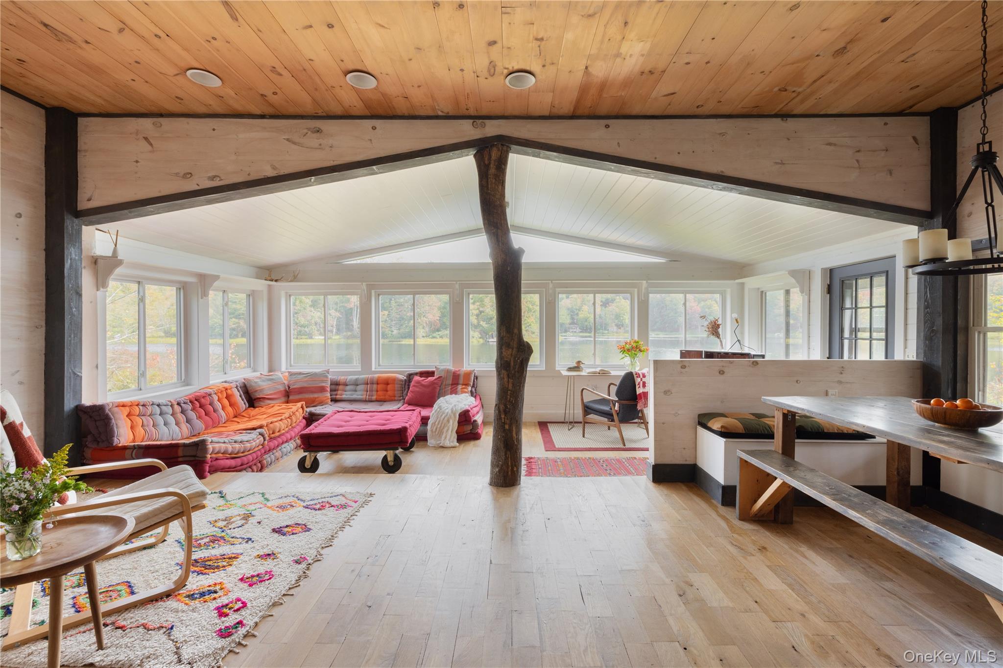 212 Trout Brook Road Roscoe, NY 12776 - Photo 3 of 29 a living room with furniture and wooden floor