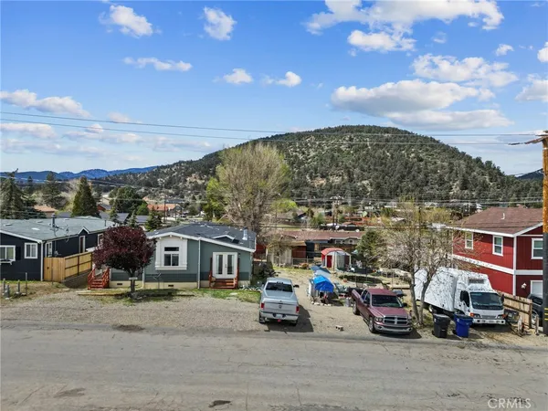 a car parked in front of a building