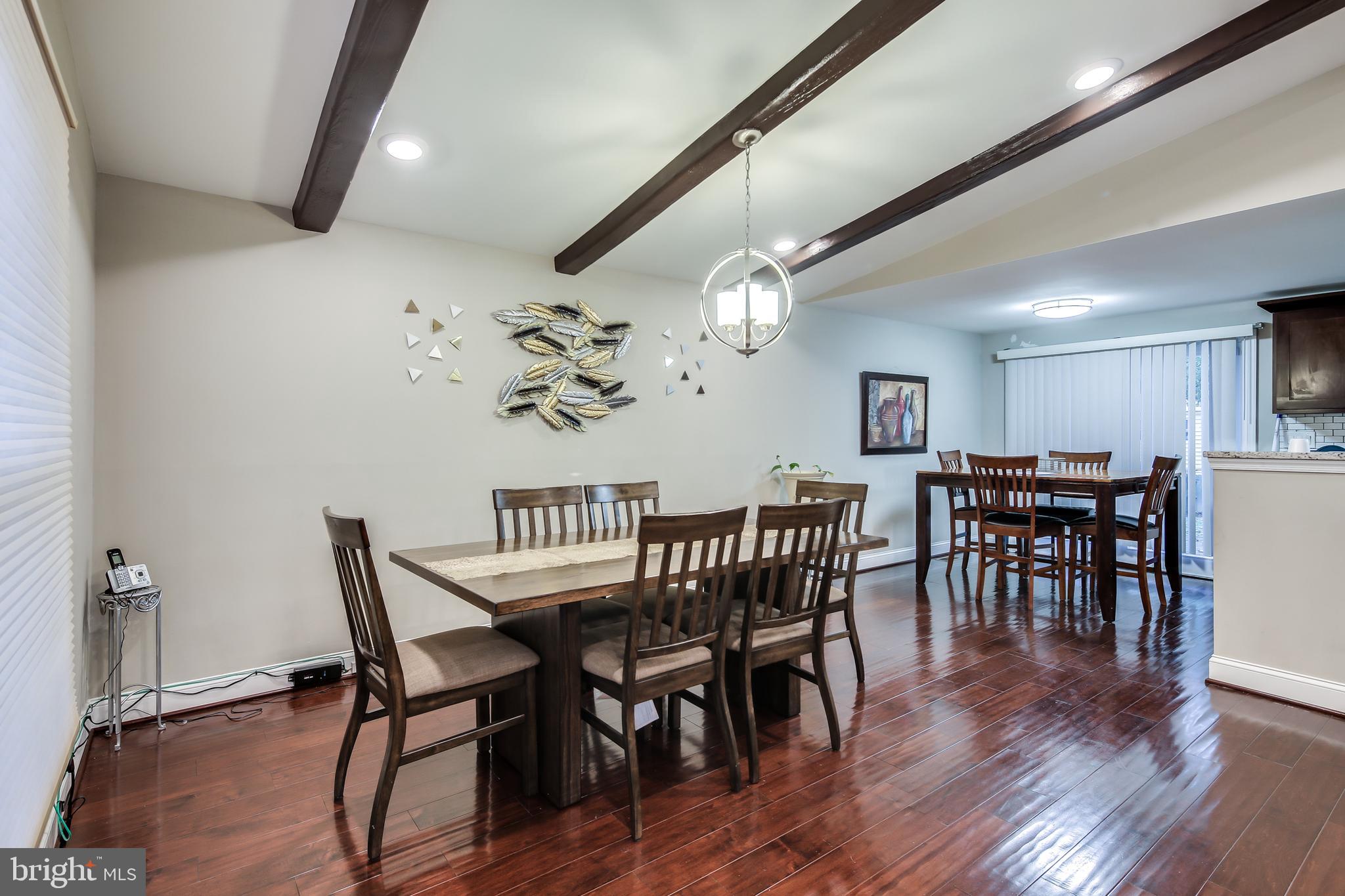 9846 Branchleigh Road Randallstown, MD 21133 - Photo 8 of 32 Dining Room w/ Exposed Beams