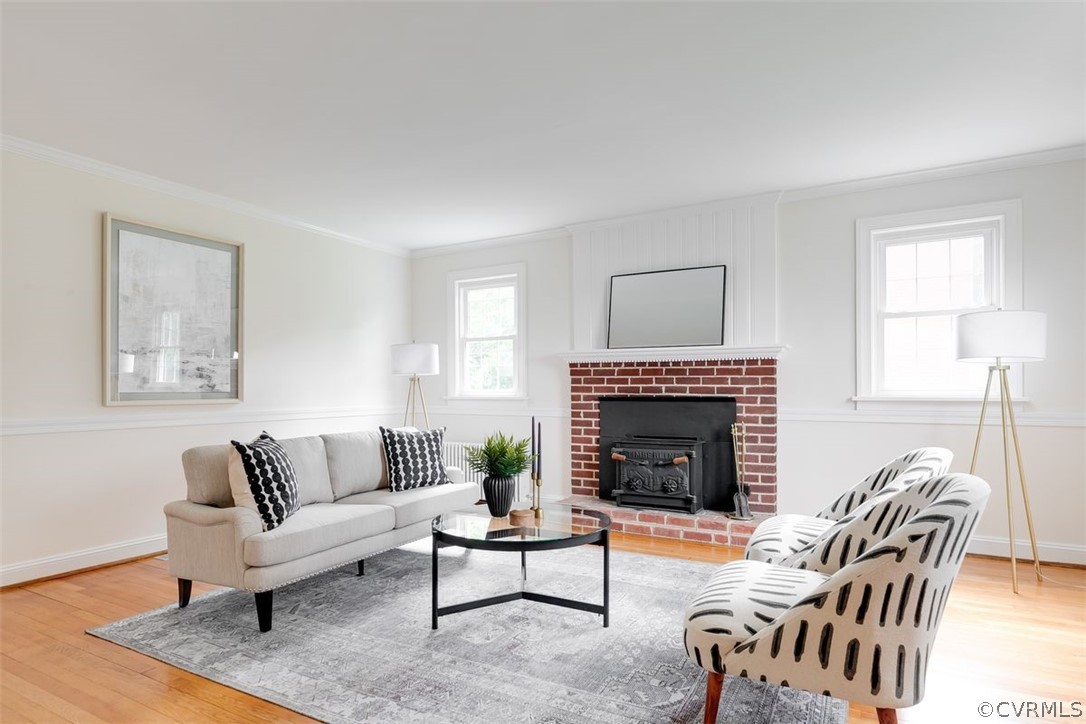 4801 Coleman Road Richmond, VA 23230 - Photo 14 of 42 The formal living room features a Timberline wood stove.