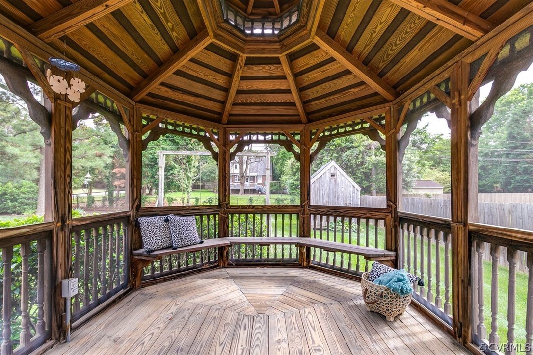 4801 Coleman Road Richmond, VA 23230 - Photo 10 of 42 The gazebo includes electricity ideal for string lights and music.