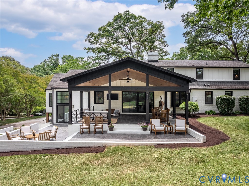 8902 Brieryle Road Henrico, VA 23229 - Photo 4 of 37 Rear covered porch and tiered patios