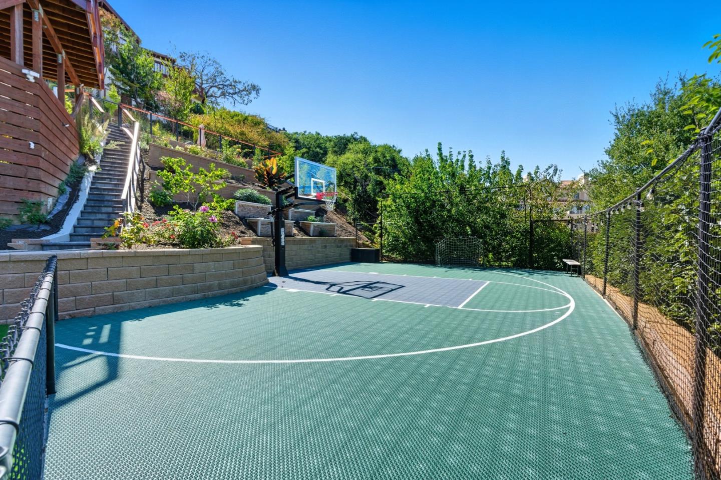 1 Lewis Ranch Road San Carlos, CA 94070 - Photo 103 of 111 a view of a tennis court