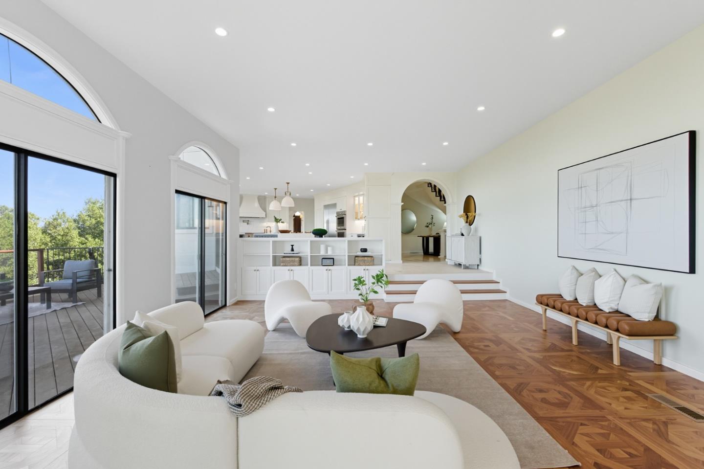 1 Lewis Ranch Road San Carlos, CA 94070 - Photo 22 of 111 a living room with furniture and a potted plant