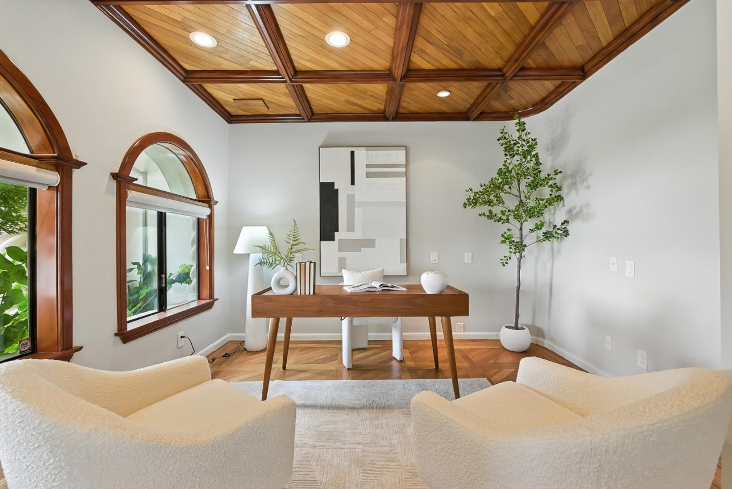 1 Lewis Ranch Road San Carlos, CA 94070 - Photo 6 of 111 a living room with furniture and a potted plant