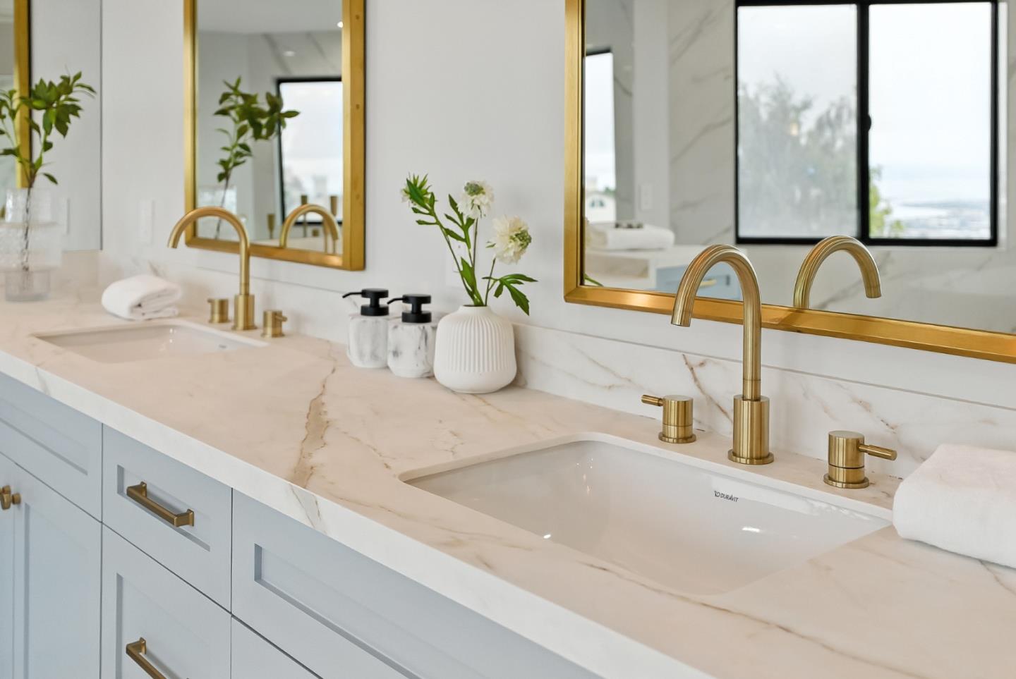 1 Lewis Ranch Road San Carlos, CA 94070 - Photo 61 of 111 a bathroom with sink and mirror