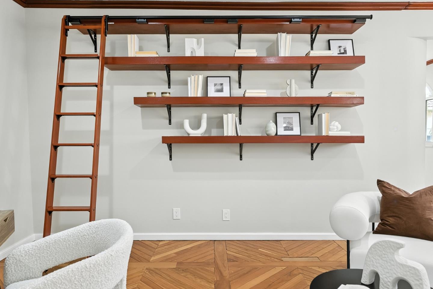 1 Lewis Ranch Road San Carlos, CA 94070 - Photo 72 of 111 a view of a room that has a couch and a table in it