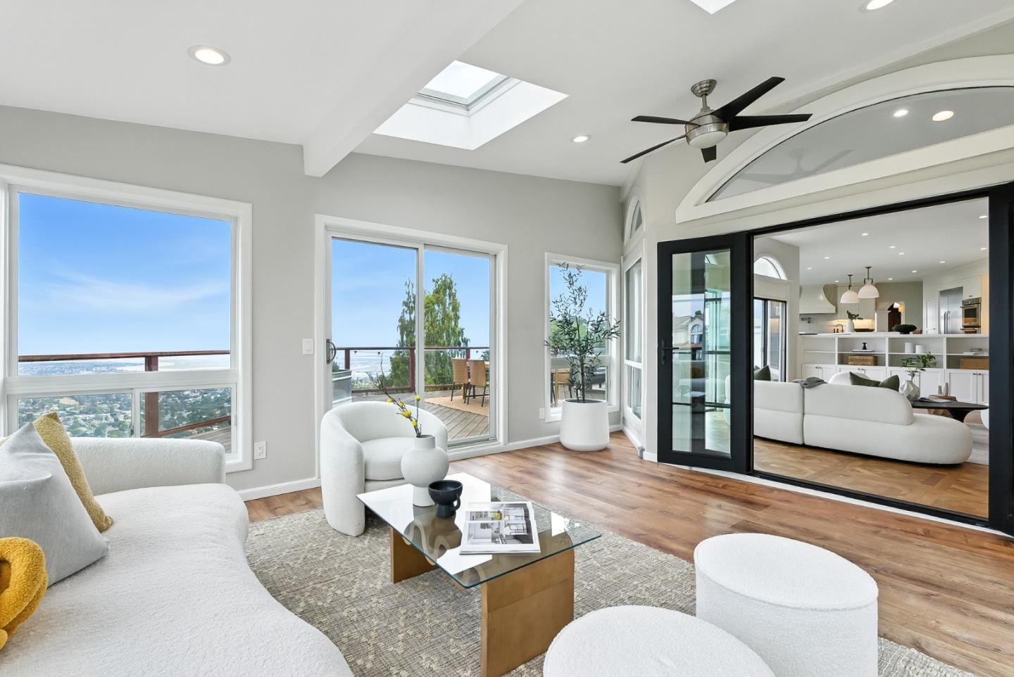1 Lewis Ranch Road San Carlos, CA 94070 - Photo 86 of 111 a living room with furniture and a large window