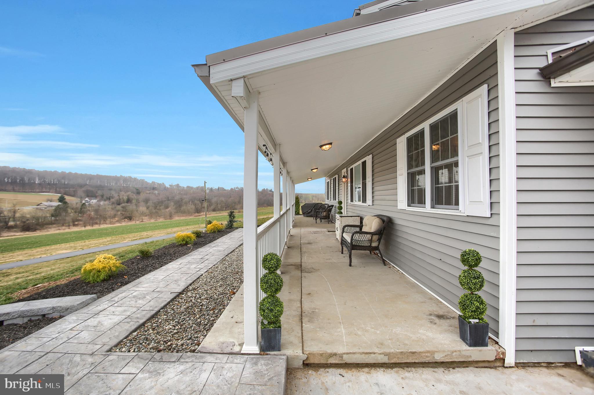 286 Hess Road Quarryville, PA 17566 - Photo 5 of 60 Extended Porch Along the Entire Front of Home