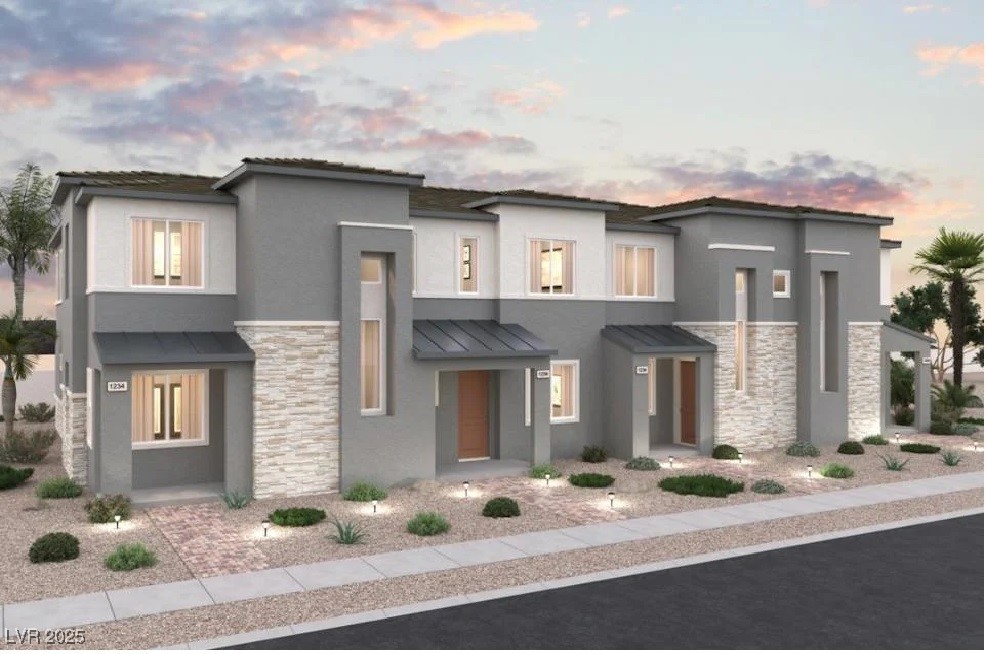 Attached plan 1479 - Desert Contemporary Elevation