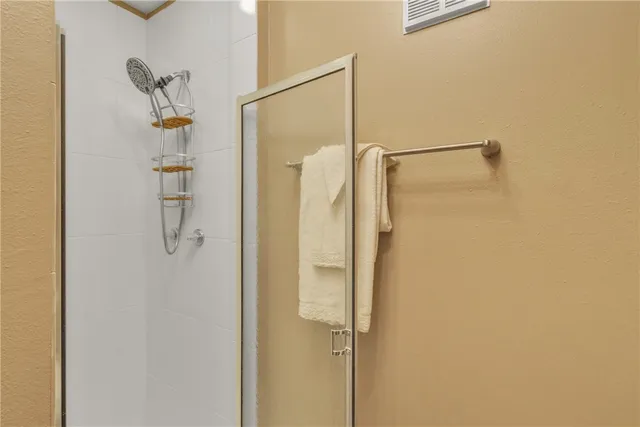 a bedroom with a bed and furniture