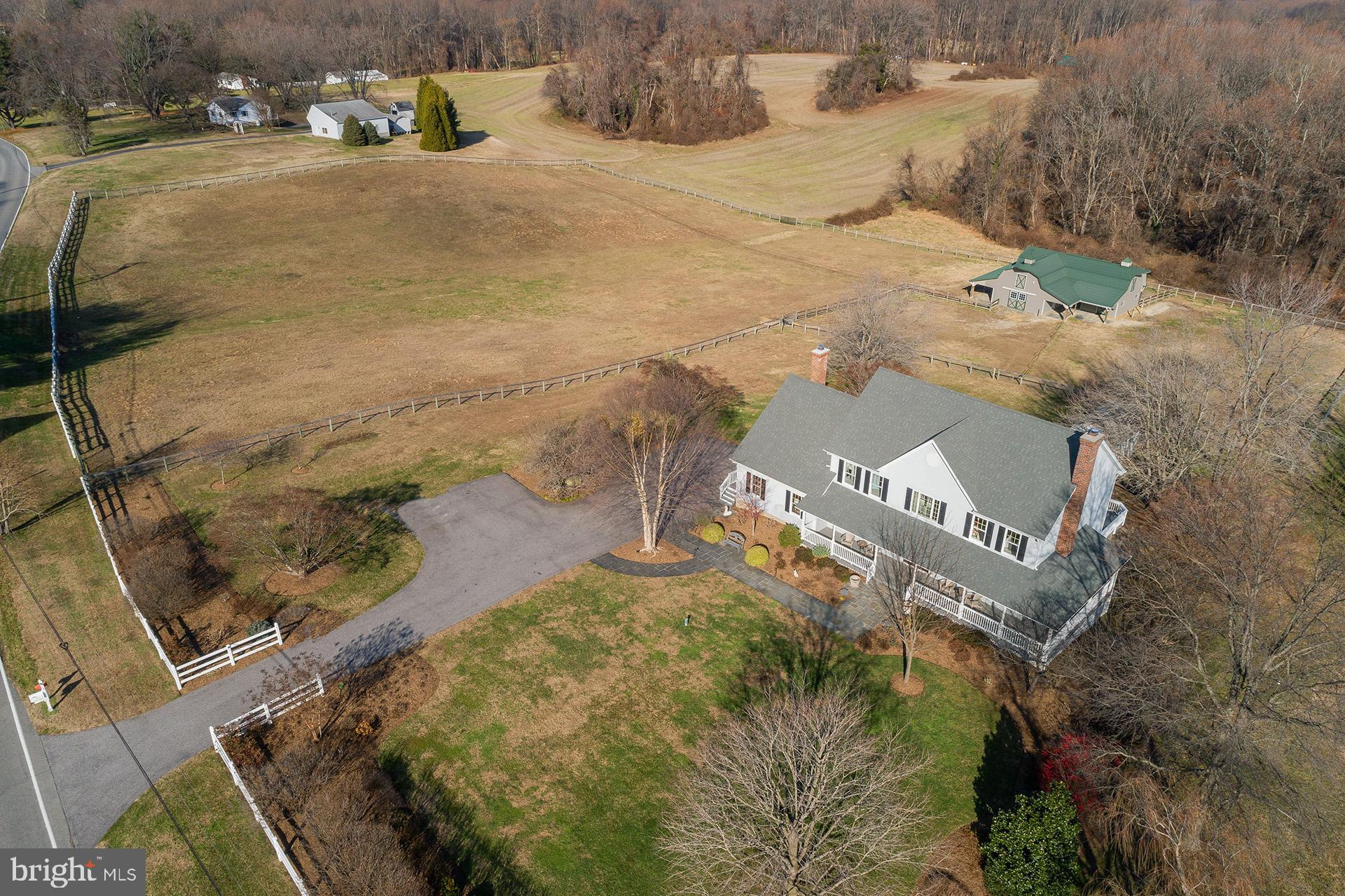 348 South River Clubhouse Road Edgewater, MD 21037 - Photo 6 of 74 Aerial: House, Barn and Pastures