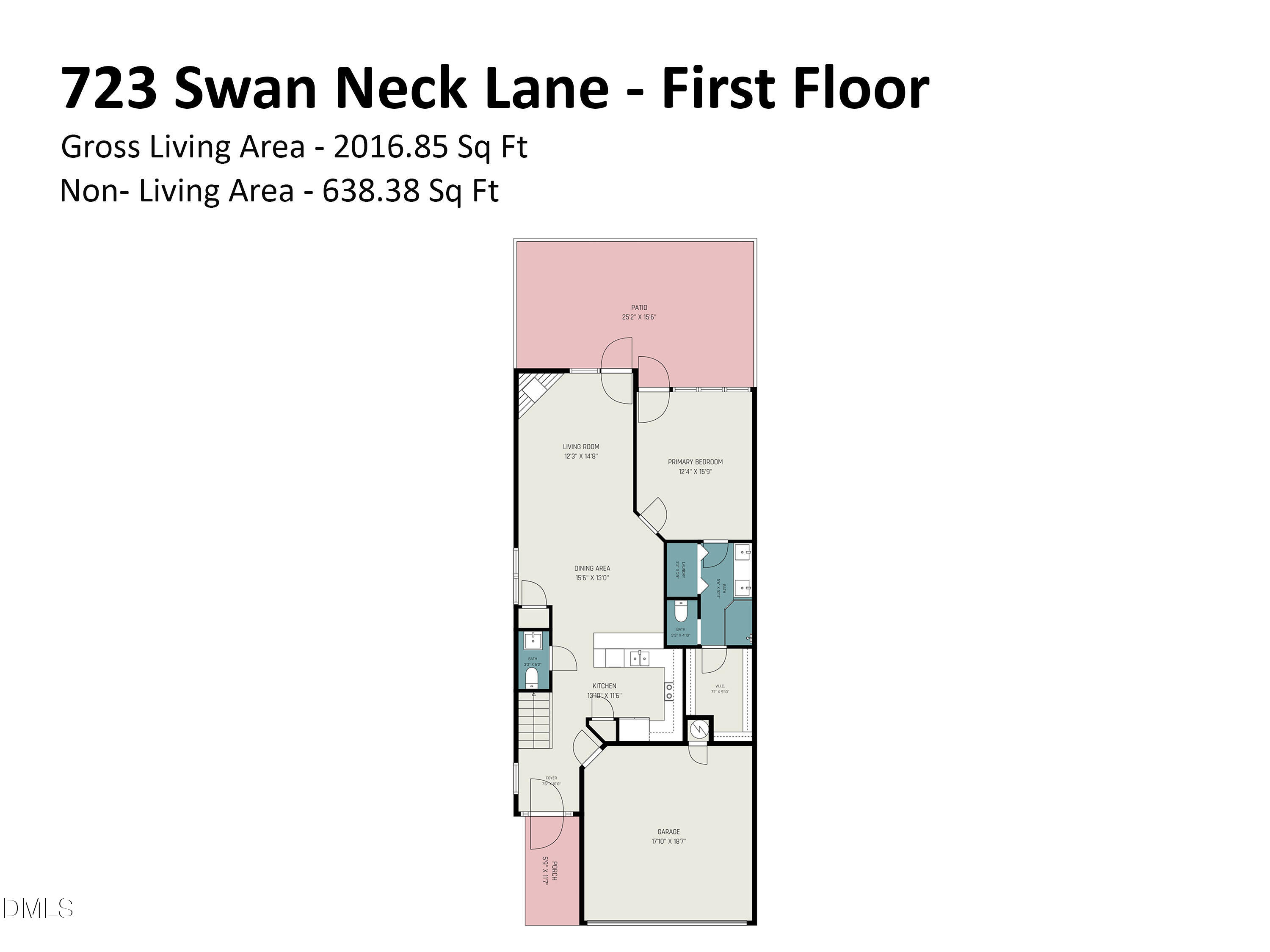 723 Swan Neck Lane Raleigh, NC 27615 - Photo 45 of 52 a picture of a floor plan