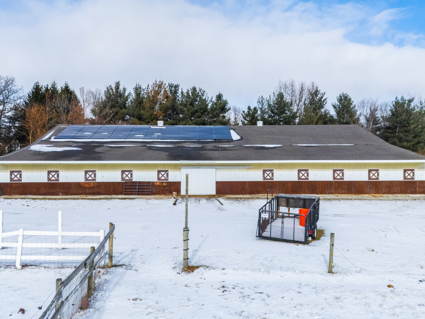 29153 South Klemme Road Beecher, IL 60401 - Photo 21 of 54 a view of a terrace with a bench