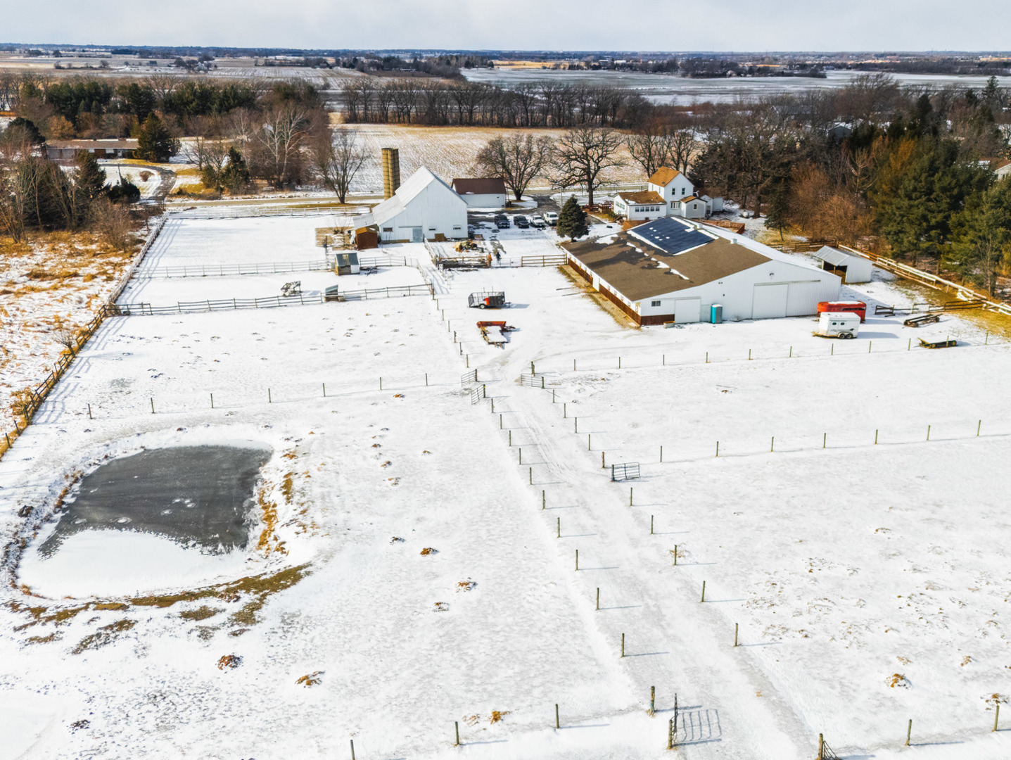 29153 South Klemme Road Beecher, IL 60401 - Photo 48 of 54 a view of a swimming pool with a lake view