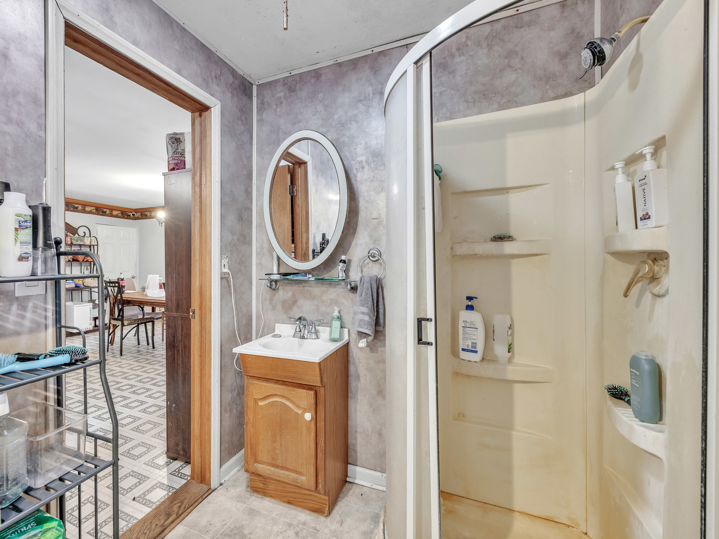29153 South Klemme Road Beecher, IL 60401 - Photo 10 of 54 a bathroom with a sink a toilet and shower