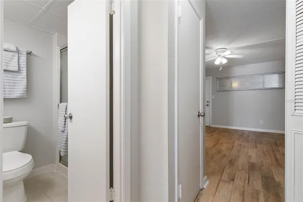 a view of a utility room with staircase