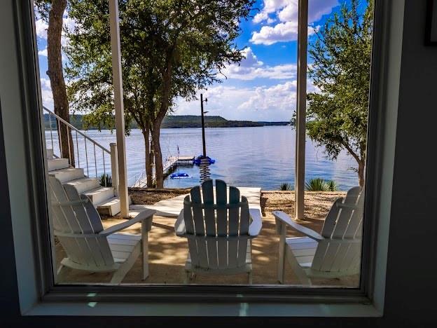 2459 Upper Burma Road Graford, TX 76449 - Photo 30 of 40 a view of swimming pool from a window