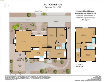 $995,000 | 1421 Cornell Avenue, Berkeley, CA 94702