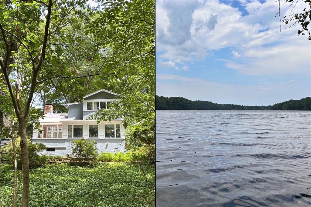 6 Megonko Road Natick, MA 01760 - Photo 1 of 40 a front view of a house with a lake