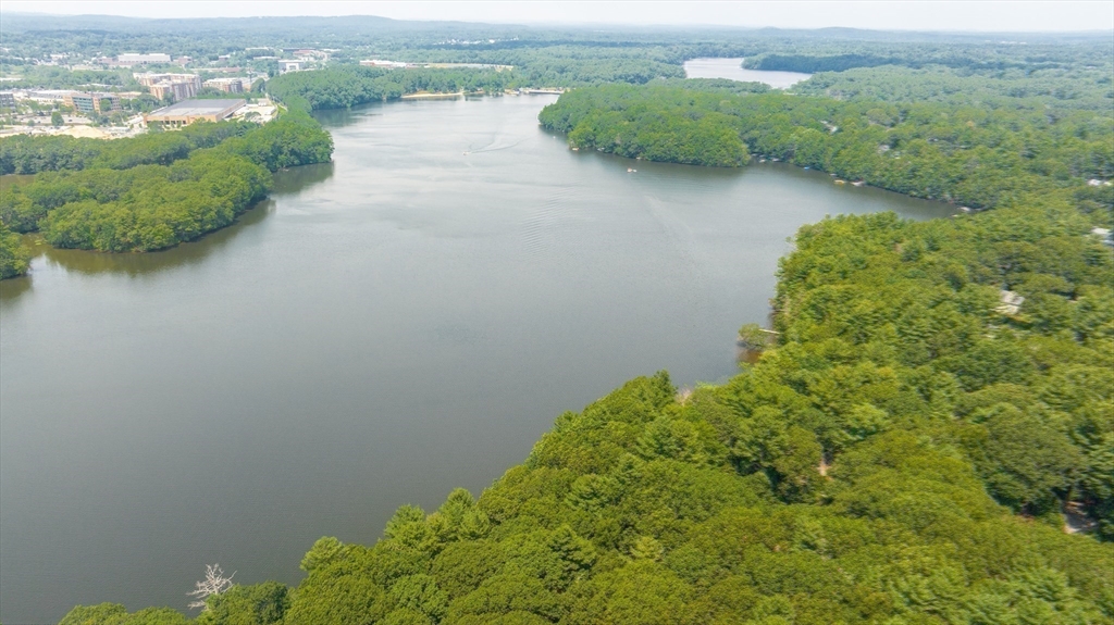 6 Megonko Road Natick, MA 01760 - Photo 32 of 40 an aerial view of a houses with a lake view