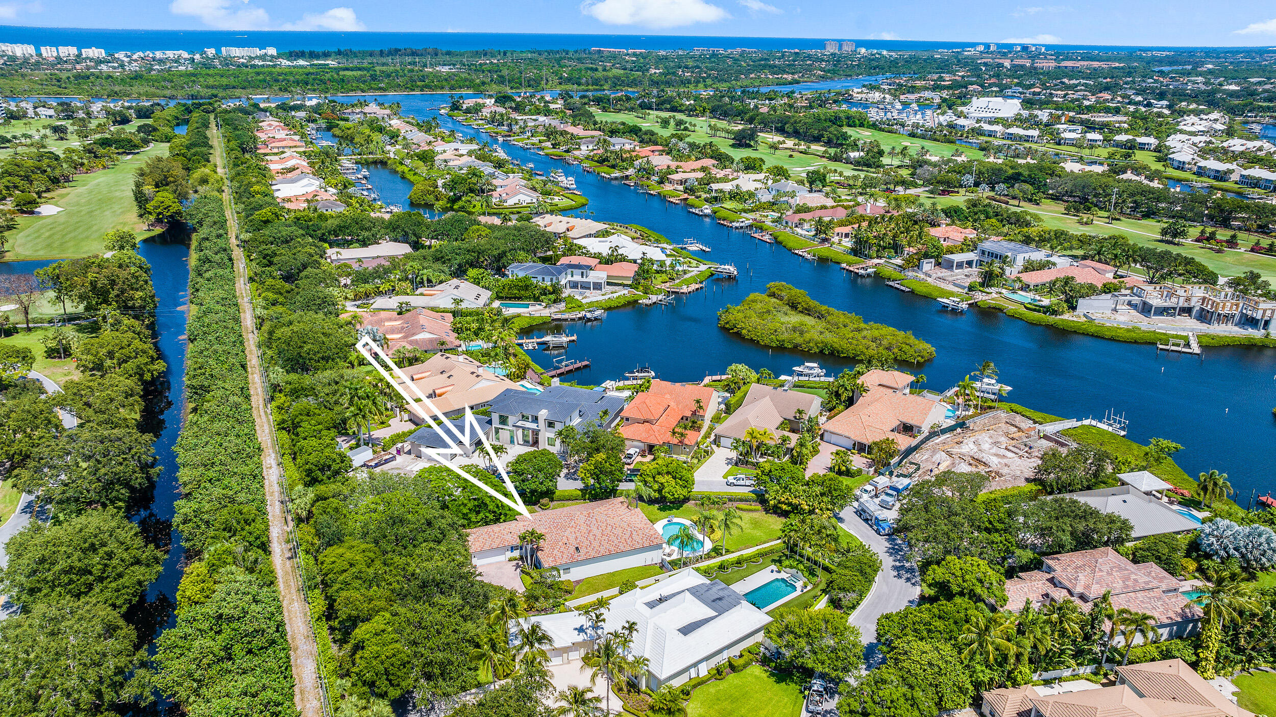210 Regatta Drive Jupiter, FL 33477 - Photo 29 of 30 Aerial View