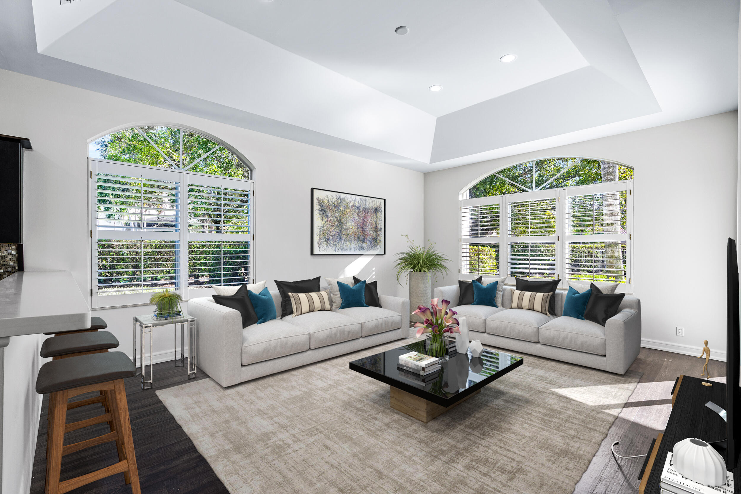 210 Regatta Drive Jupiter, FL 33477 - Photo 8 of 30 Living - Virtually Staged