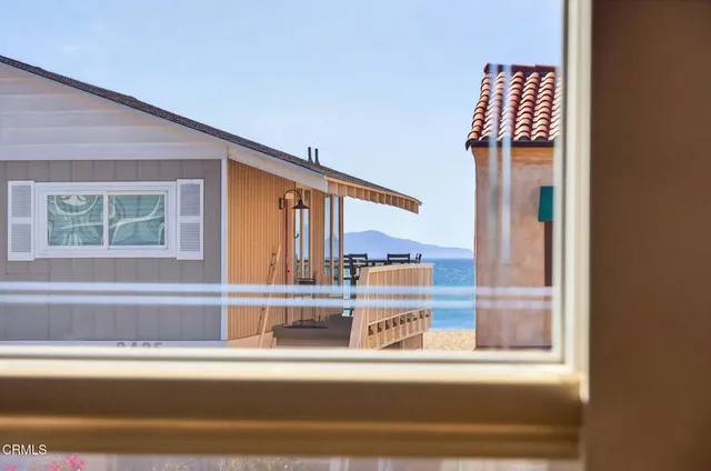 a view of a windows and a balcony