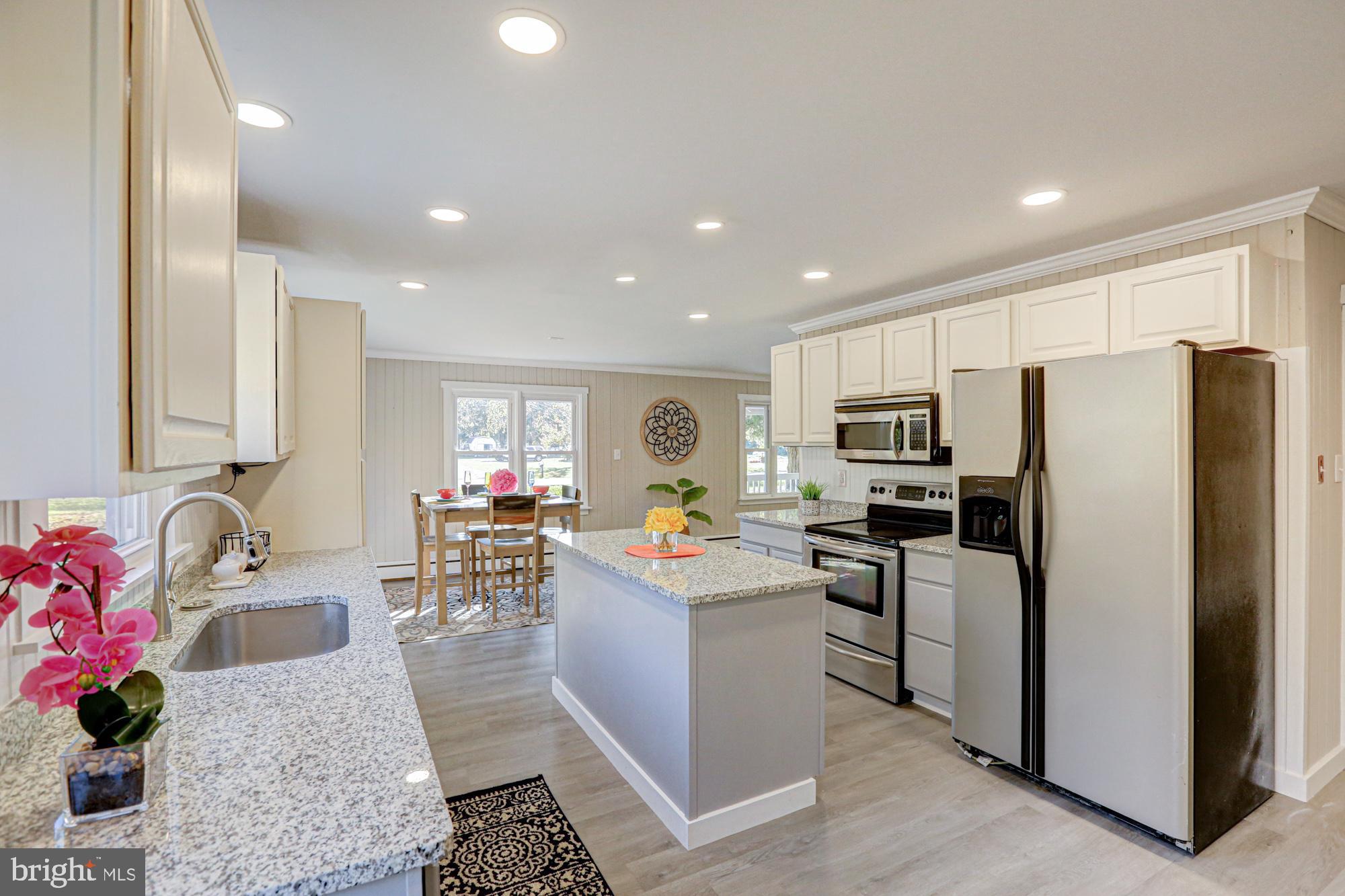 Bright and airy modern kitchen space.