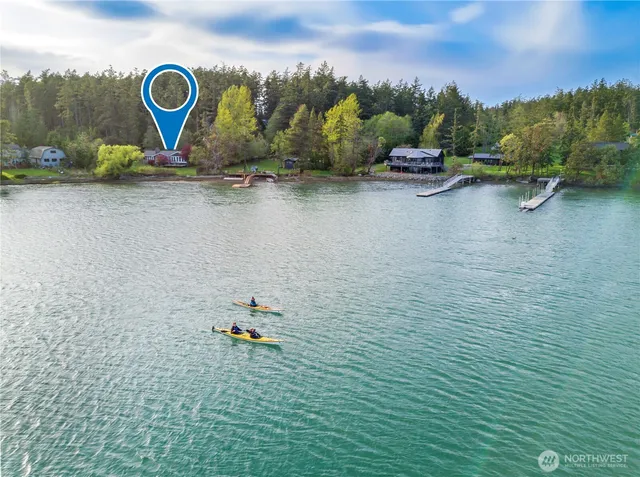 a view of a yard with an outdoor space