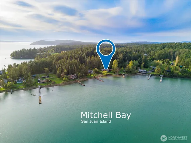 a view of a lake with a mountain