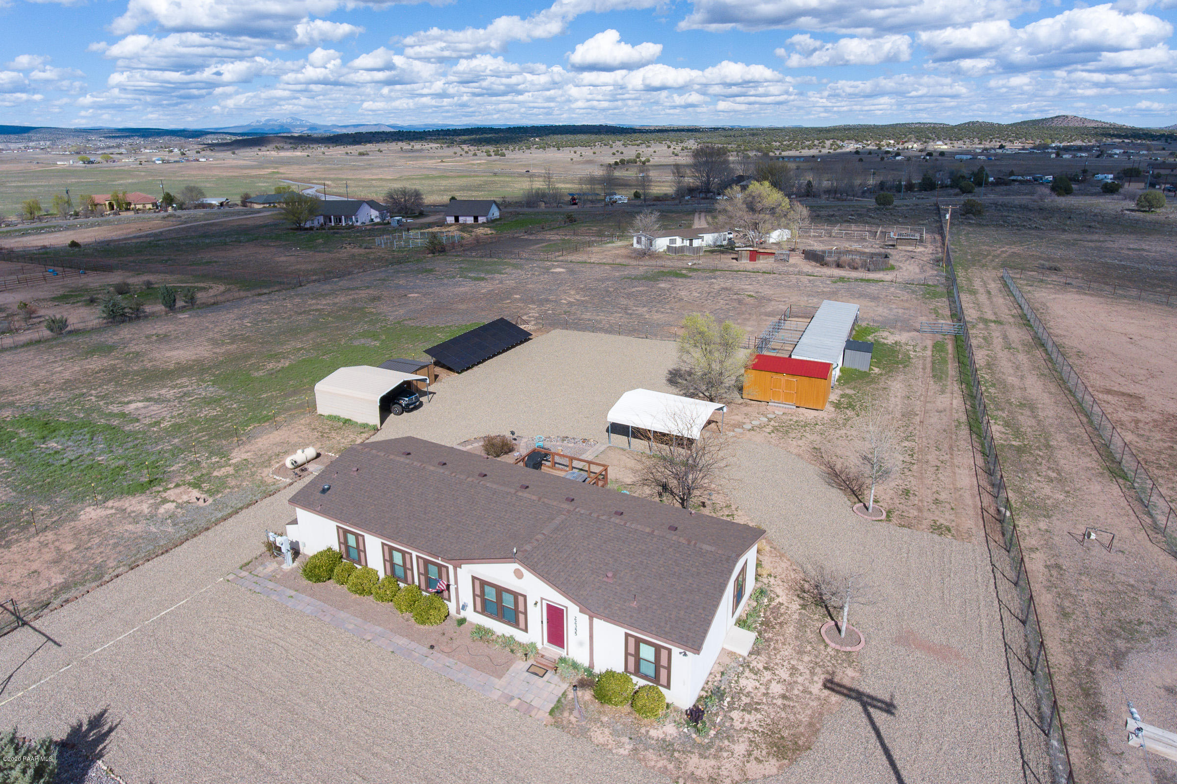 22355 North Docs Road Paulden, AZ 86334 - Photo 34 of 39 an aerial view of a house with outdoor space