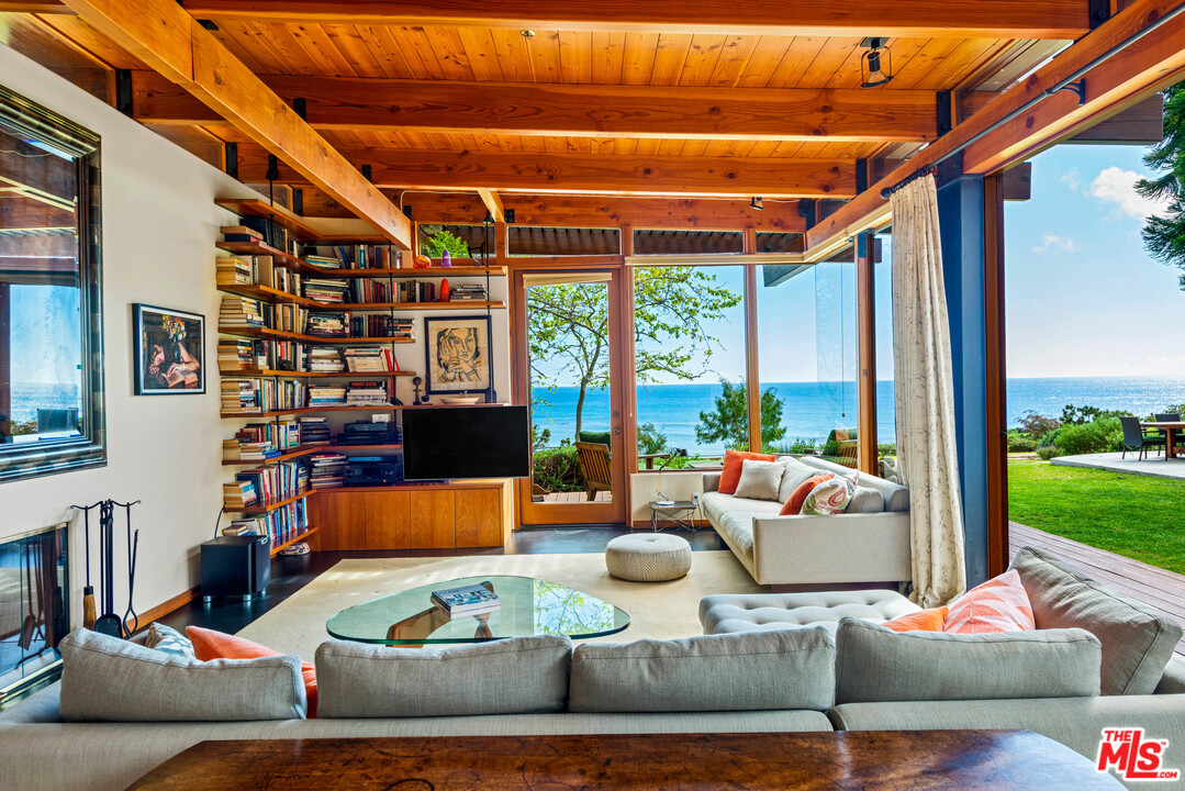 32496 Pacific Coast Highway Malibu, CA 90265 - Photo 9 of 51 a outdoor living space with furniture and garden view