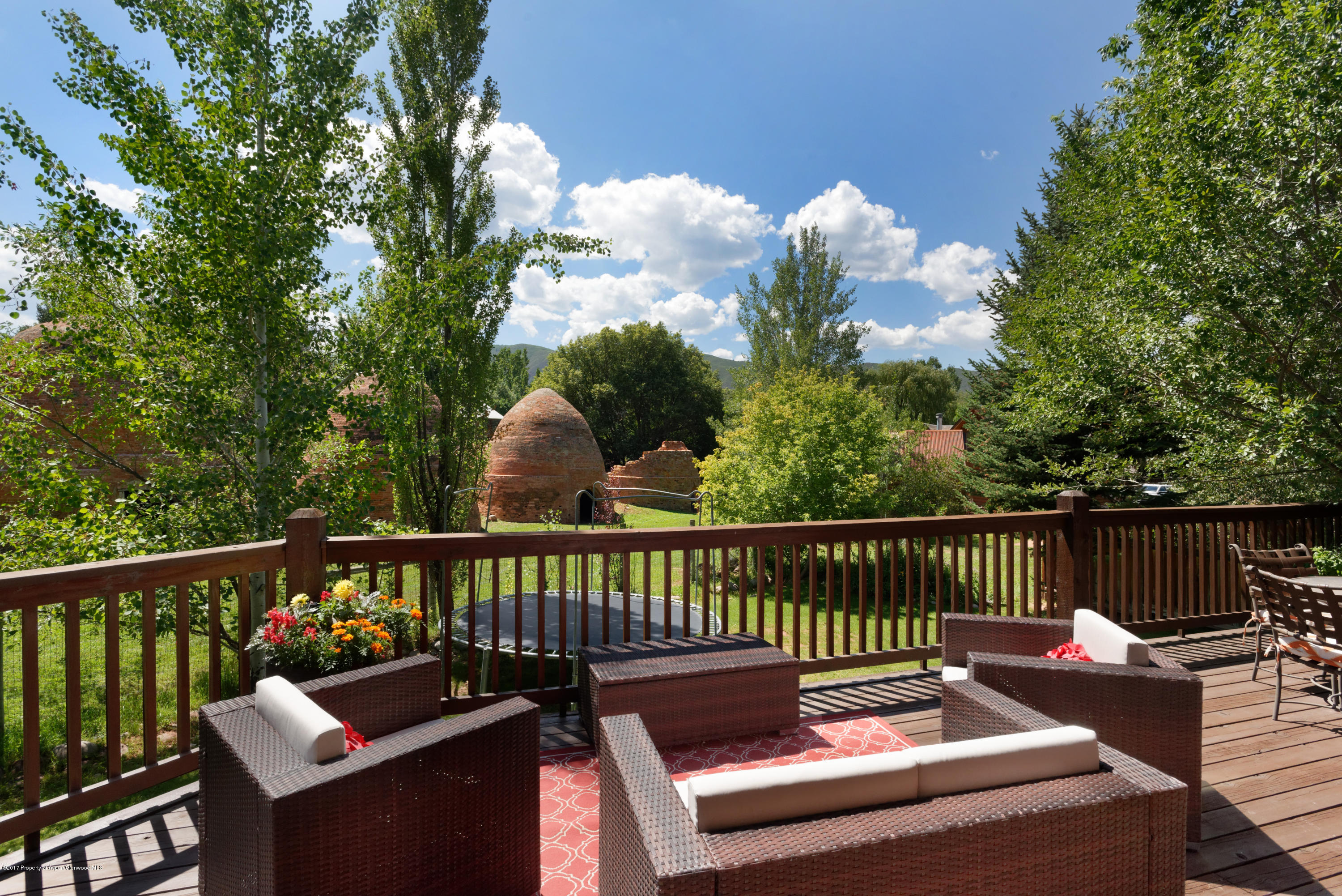 185 Riverside Drive Basalt, CO 81621 - Photo 18 of 34 a view of a bench in the roof deck