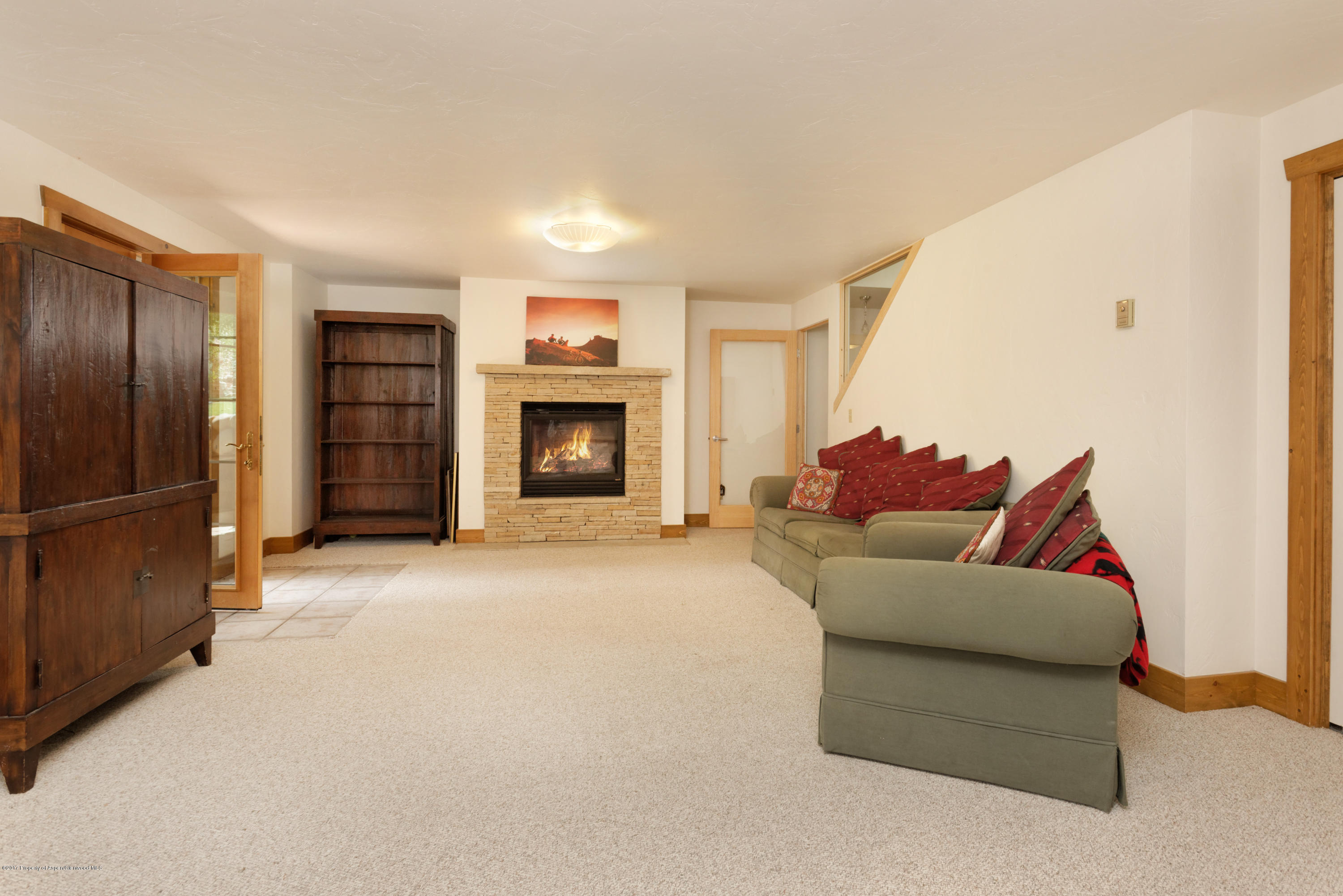 185 Riverside Drive Basalt, CO 81621 - Photo 34 of 34 a living room with furniture and a fireplace