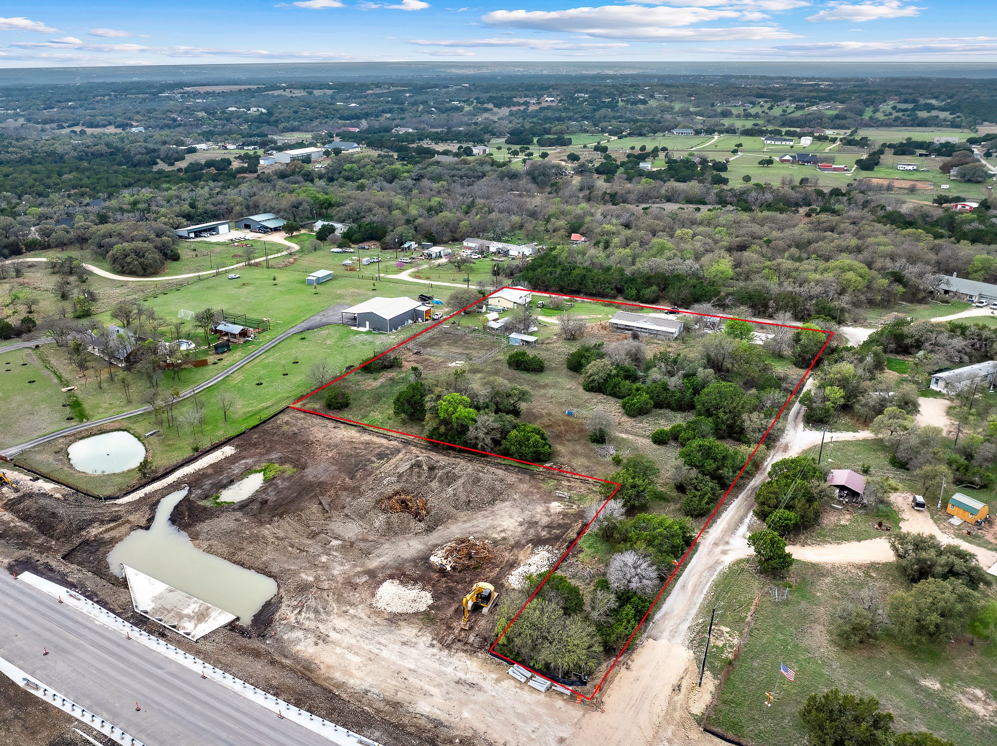 3035 County Road 255 Georgetown, TX 78633 - Photo 3 of 23 an aerial view of a residential houses covered in trees
