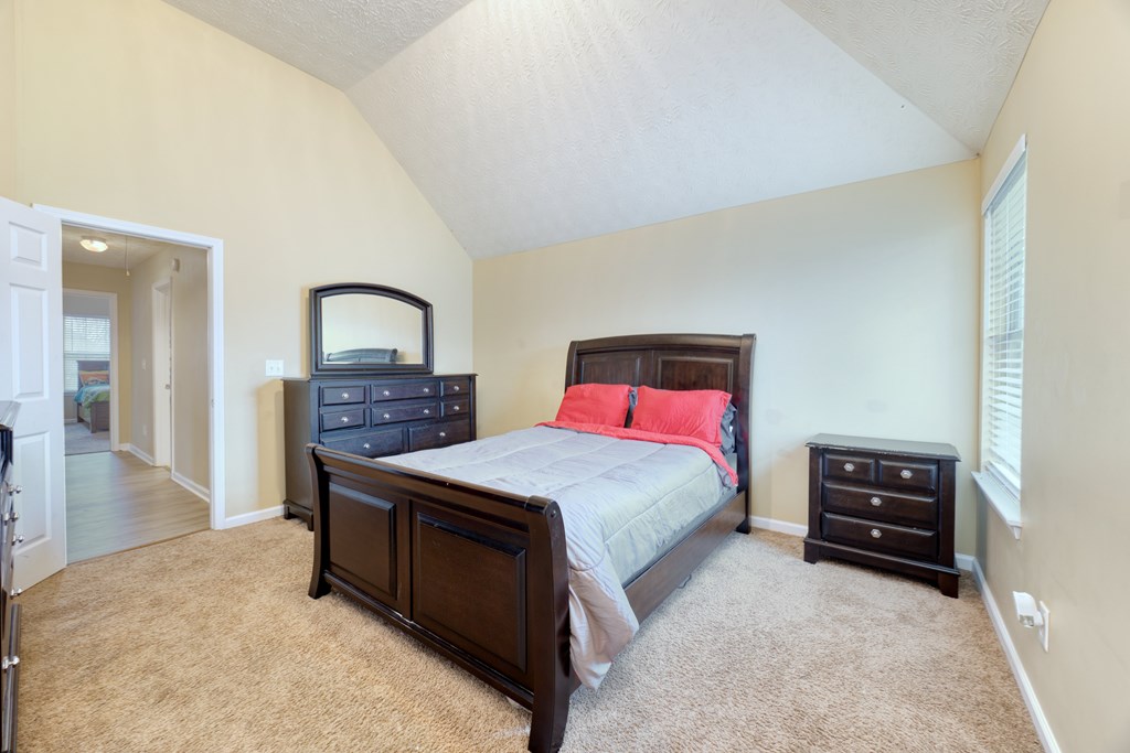 43 Ottawa Trail Fort Mitchell, AL 36856 - Photo 47 of 57 a bedroom with a bed a dresser and a potted plant