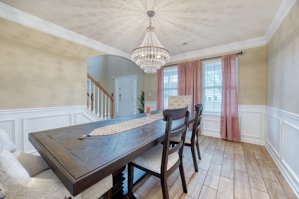 43 Ottawa Trail Fort Mitchell, AL 36856 - Photo 9 of 57 a view of a dining room with furniture window and wooden floor