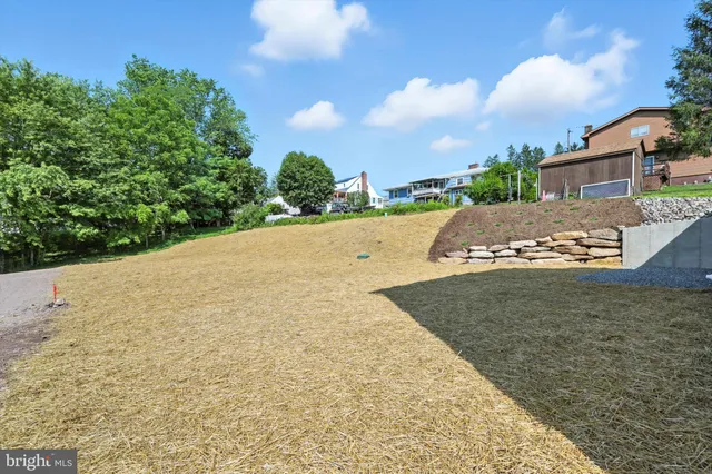 a view of outdoor space yard and mountain view