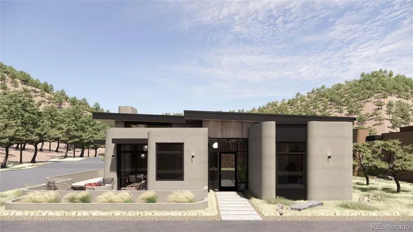 a view of a house with a street