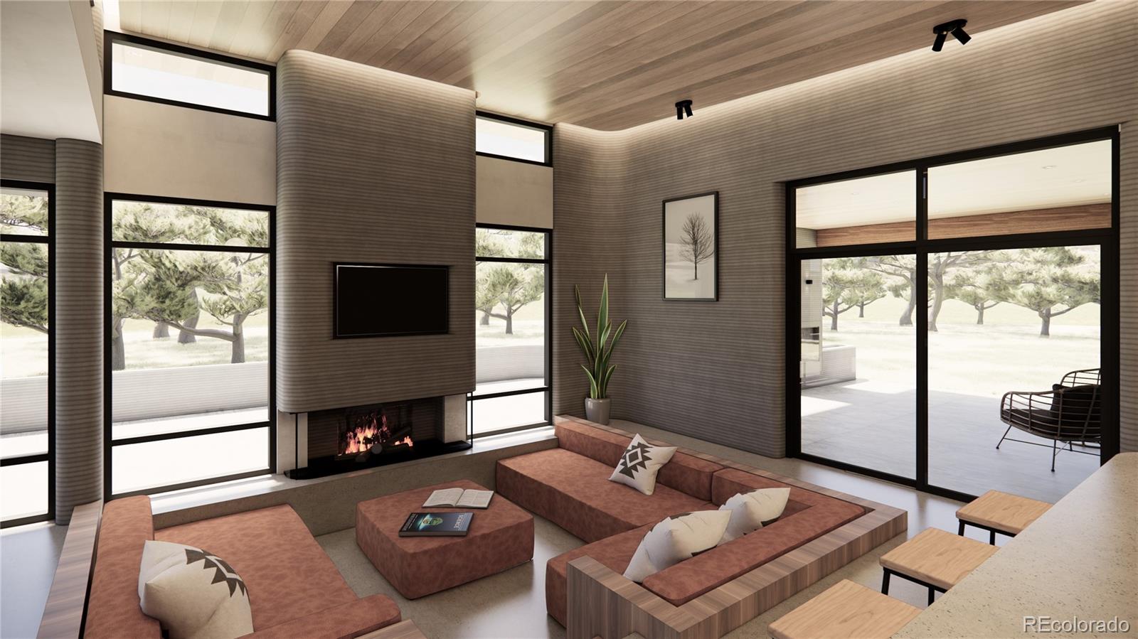 4846 Main Street Salida, CO 81201 - Photo 4 of 14 a living room with furniture and a fireplace